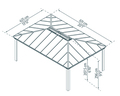 Paviljong Dallas 607 x 422 cm Canopia by Palram